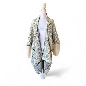 Max sport women’s S/M blue cream, oversize style cardigan